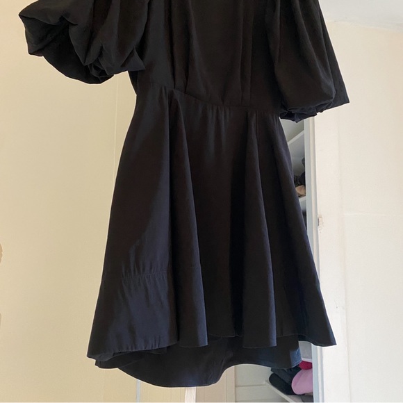 The Femm Violet Open Back Puff Sleeve Mini Dress in Black NWT - Picture 12 of 13